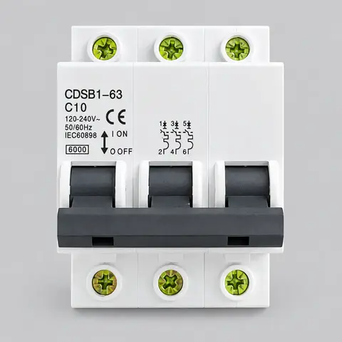 Breaker trifásico AC 10 A